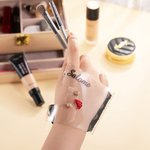 Personalized Leather Name Makeup Glove Mixing Palette Makeup Tool Professional Gift for Makeup Artist Women