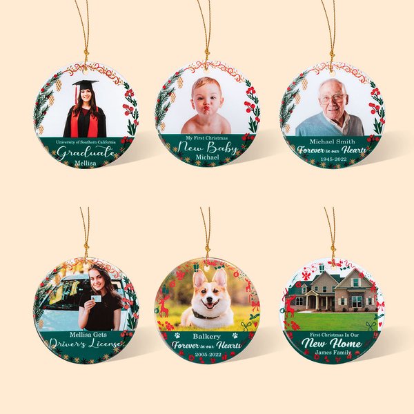 Christmas Ceramic Ornament for Commemorative Events