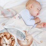 Personalizada Mamá y Bebé Perro Sika Venado Animales Manta Suave con Nombre Cumpleaños Decoración del Hogar Regalo para Mamá Niños Niñas