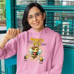 Personalisierte Muticolor niedliche Biene Familie Erwachsene Kind Sweatshirt Hoodie mit 1-10 Namen Geburtstag Geschenk für Familie