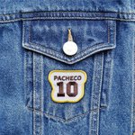 Gepersonaliseerde Multicolor Geborduurde Sportflard met Naam en Nummer Sportevenement Cheer Accessoires Cadeau voor Sportliefhebber