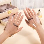 Personalized Leather Name Makeup Glove Mixing Palette Makeup Tool Professional Gift for Makeup Artist Women