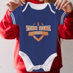 Personalisierte Multicolor Glitter Football Element Unisex Baby Bodysuit mit Namen und Nummer Geburtstag Jubel Zubehör Geschenk für Baby Mädchen Junge