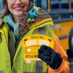 Personalized School Bus Design Magnet with Text Appreciation Back to School Gift for School Bus Driver