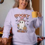 Personalizado Spooky Bat Diseño Multicolor Sudadera Sudadera con capucha Regalo de Halloween para el miembro de la familia
