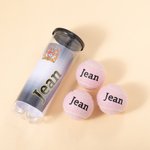 Personalized Multi-colour High Elasticity Tennis Balls with Name Single Can 3 Balls Practice Training Balls Team Sports Gift for Tennis Lovers