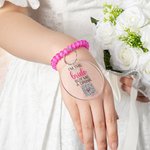 Bracelet personnalisé Buy The Bride A Drink Buy The Groom A Beer Venmo QR Code Acrylic Tag Bracelet Wedding Bachelorette Party Bridal Shower Favors