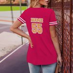 Maglia personalizzata multicolore glitterata elemento calcio Unisex con nome e numero Regalo di compleanno per giocatori amanti del calcio