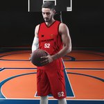 Gepersonaliseerde Multicolor Basketbal Jersey met nummer en naam Game Day Outfit Verjaardagscadeau voor basketbalfans