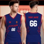 Gepersonaliseerde Multicolor Basketbal Jersey met nummer en naam Game Day Outfit Verjaardagscadeau voor basketbalfans