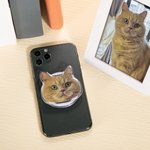 Personalisierte Niedliche Haustier-Porträt Handyhalterung Smartphone Handy Zubehör Geschenk für Tierliebhaber