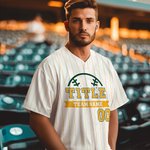 Personalized Baseball Element Stripe Unisex Jersey with Name and Number Birthday Sport Accessories Gift for Baseball Lovers