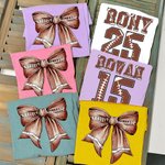 Sudadera con lazo coqueta de fútbol personalizada con número y nombre Regalo de cumpleaños el día del partido para los amantes del fútbol