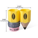 Personalized Pencil Design Pencil Dispenser Sharp and Dull Pencil Holder with 3D Printed Name Desk Decor Back to School Gift for Teacher Student