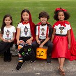 Personalized Cartoon Character Bat Kid 100% Cotton Adult T-Shirt with Name Halloween Gift for Family Friend