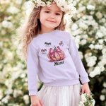 Personalizzato Multicolore Halloween Zucca Pipistrello Adulto Bambino Felpa con nome Halloween Compleanno Regalo per la famiglia