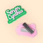 Distintivo magnetico acrilico personalizzato della sorellanza con nome Accessori della sorellanza Capitolo Riunioni Regalo per la sorella amica