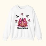 Personalizzato Multicolore Halloween Zucca Pipistrello Adulto Bambino Felpa con nome Halloween Compleanno Regalo per la famiglia