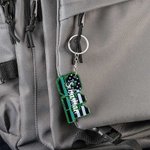 Personalized Multicolour Acrylic 911 Line Glitter Keychain with Name Appreciation Week Birthday Gift for First Responder Firefighter Dispatcher