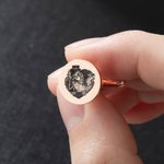 Personalisierte mexikanische Zuckerschädel handgefertigte Manschettenknöpfe mit eingravierten Initialen und Datum Tag der Toten Hochzeit Geschenk für 