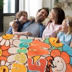 Personalisierte Regenbogen Blumen Cousin Crew Familie weiche Decke mit Namen Geburtstag Weihnachten Geschenk für Jungen Mädchen