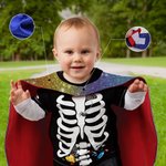 Personalized Cute Butterfly Heart Lighting Design Superhero Kid Cape with Name and Initial Halloween Costume Party Dress Up Gift for Boys Girls
