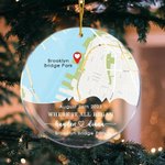 Personalisierte Karte Acryl Runde Anhänger mit Text und Foto Engagement Hochzeit Geschenk für Paar