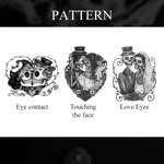 Personalisierte mexikanische Zuckerschädel handgefertigte Manschettenknöpfe mit eingravierten Initialen und Datum Tag der Toten Hochzeit Geschenk für 