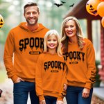 T-shirt Sweatshirt à Capuche Personnalisé avec Nom d'Horreur Design Chauve-souris Cadeau d'Halloween pour la Famille Adulte Enfant