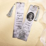 Personalised Multicolour Photo Bookmark with Tassel Funeral Memorial Keepsake Gift for Family