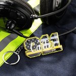 Personalized Multicolour Acrylic 911 Line Glitter Keychain with Name Appreciation Week Birthday Gift for First Responder Firefighter Dispatcher