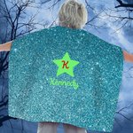 Personalized Cute Butterfly Heart Lighting Design Superhero Kid Cape with Name and Initial Halloween Costume Party Dress Up Gift for Boys Girls