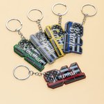 Personalized Multicolour Acrylic 911 Line Glitter Keychain with Name Appreciation Week Birthday Gift for First Responder Firefighter Dispatcher