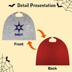 Personalized Cute Butterfly Heart Lighting Design Superhero Kid Cape with Name and Initial Halloween Costume Party Dress Up Gift for Boys Girls
