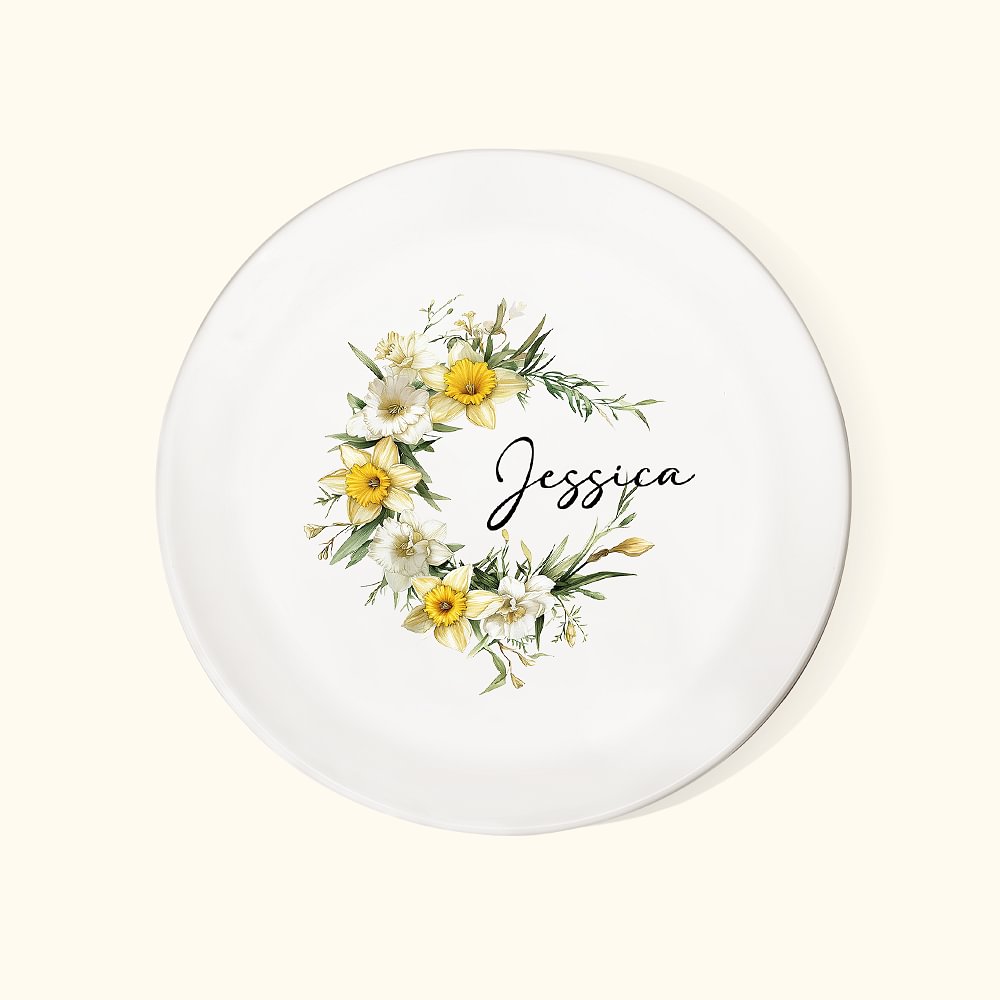 Cadeau de naissance personnalisé en céramique avec nom Décoration de bureau Anniversaire Mariage Mariage Cadeau de mariage pour les femmes