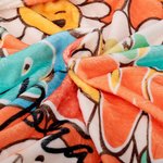 Personalisierte Regenbogen Blumen Cousin Crew Familie weiche Decke mit Namen Geburtstag Weihnachten Geschenk für Jungen Mädchen