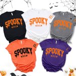 T-shirt Sweatshirt à Capuche Personnalisé avec Nom d'Horreur Design Chauve-souris Cadeau d'Halloween pour la Famille Adulte Enfant