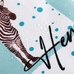 Personalised Jungle Animal Large Toy Laundry Basket with Name and Initial Waterproof Oxford Cloth Baby Shower Housewarming Gift for Family Kids