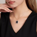 Personalized Minimalist Vintage Enamel Book Locket Necklace with Photo Birthday Anniversary Gift for Women