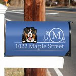 Personalized Multicolour Cartoon Dog Cat Magnetic Postbox Cover Sticker with Initial and Address Garden Outdoor Decor Housewarming Gift for Pet Lovers