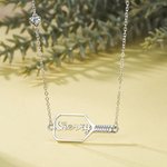 Personalized Name Pickleball Paddle and 3D Heart Pickleball Necklace Birthday Anniversary Gift for Pickleball Lovers