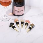 Personalisierte Healing Crystal Champagner Whiskey Weinflasche Stopper mit Namen Hochzeit Party Braut Dusche Geschenke für Frauen Schnapsliebhaber