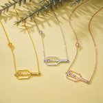 Personalized Name Pickleball Paddle and 3D Heart Pickleball Necklace Birthday Anniversary Gift for Pickleball Lovers