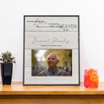 Personalized Heaven In Our Home Tabletop Display Wooden Photo Frame with Name and Text Memorial Sympathy Gift for Loss of Loved One