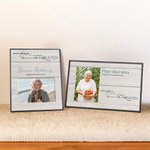 Personalized Heaven In Our Home Tabletop Display Wooden Photo Frame with Name and Text Memorial Sympathy Gift for Loss of Loved One