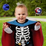 Personalized Cute Lighting Star Heart Design Superhero Kid Cape with Name and Initial Halloween Costume Party Dress Up Gift for Boys Girls