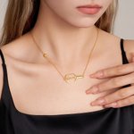 Personalized Name Pickleball Paddle and 3D Heart Pickleball Necklace Birthday Anniversary Gift for Pickleball Lovers