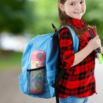 Bottiglia d'acqua per bambini isolata con cannuccia, coperchio a prova di fuoriuscita e manico Regalo di compleanno per la scuola per bambini e bambin