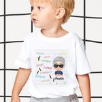 Personalized Crayon Elements Happy School Life Back to School Gift Kid T-shirt  Graduation