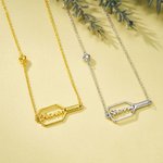 Personalized Name Pickleball Paddle and 3D Heart Pickleball Necklace Birthday Anniversary Gift for Pickleball Lovers